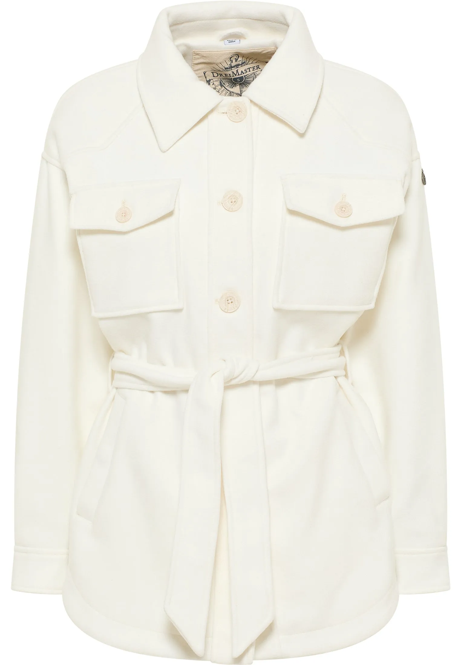 Dreimaster vintage Women's Transitional Jacket Made From A Wool Blend
