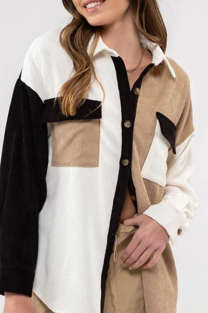 Drop Shoulder Shacket