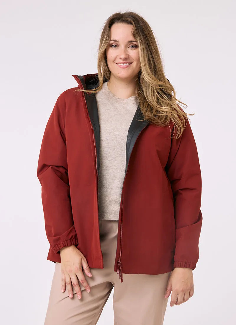 Elements Waterproof Jacket - Terracotta
