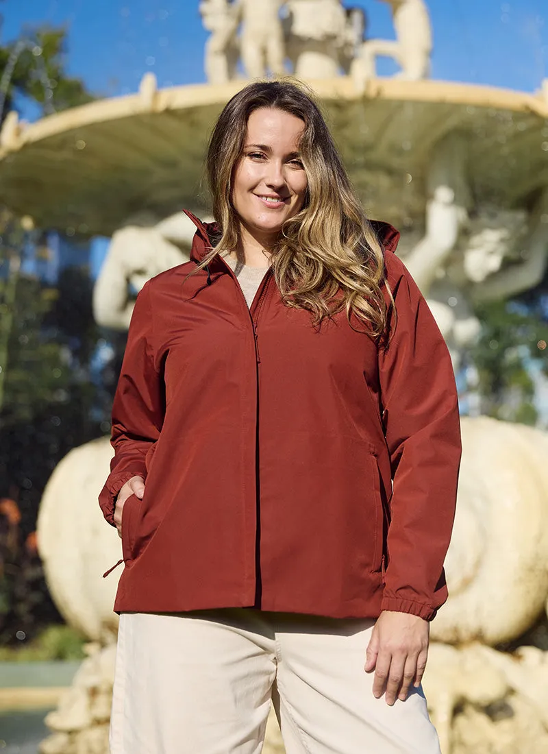 Elements Waterproof Jacket - Terracotta