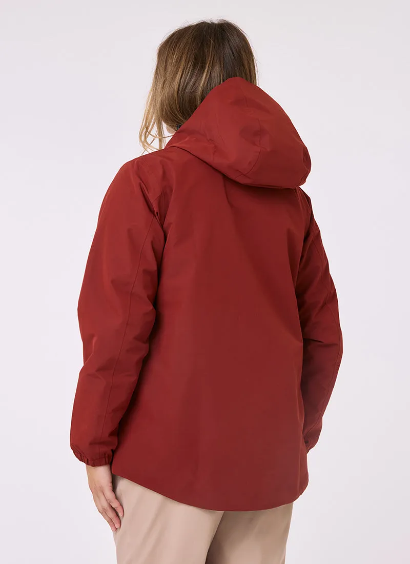 Elements Waterproof Jacket - Terracotta