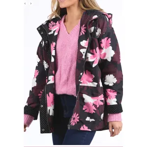 ELM LIFESTYLE HADLEY FLORAL RAINCOAT