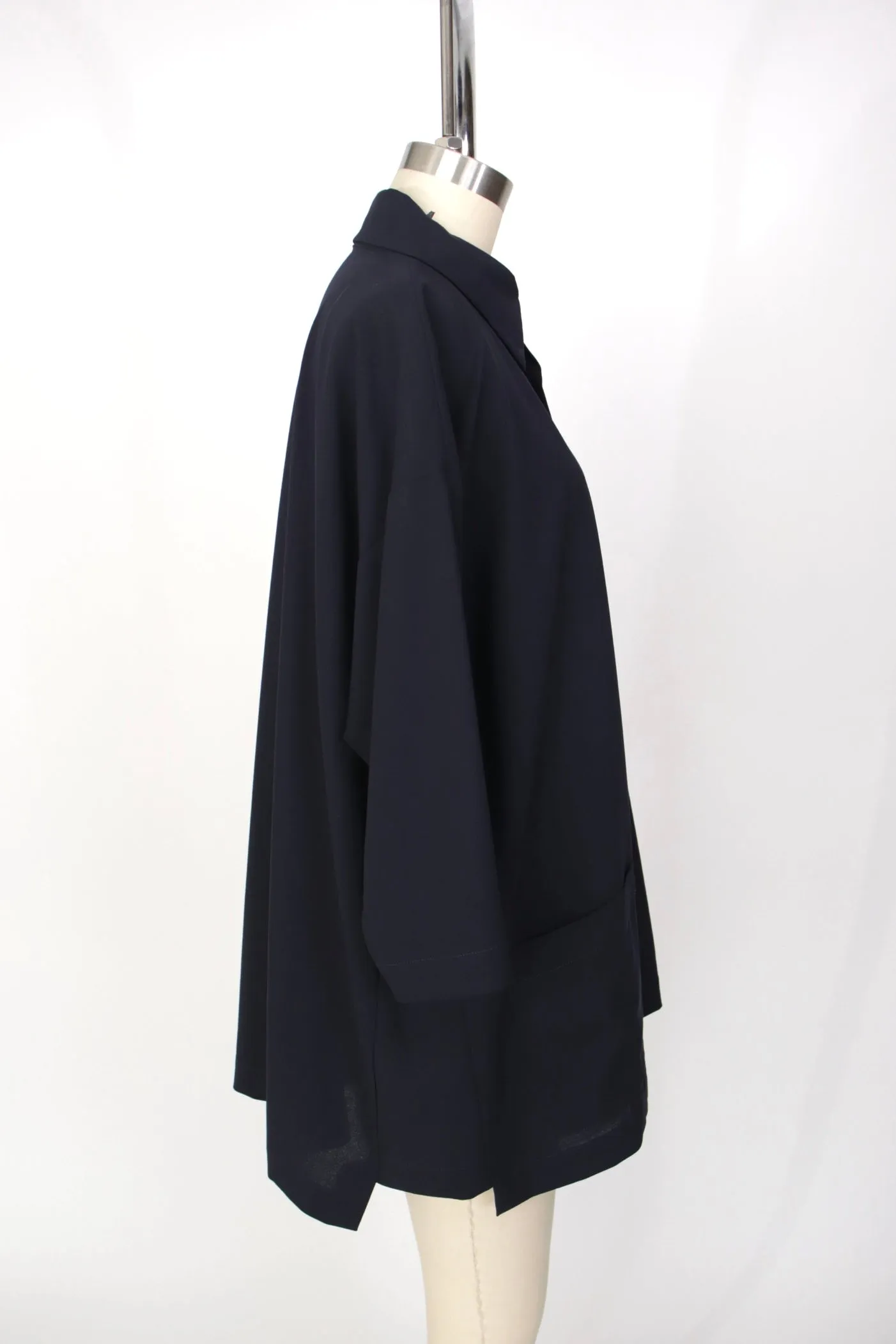 Eskandar Wool Crepe Jersey Jacket