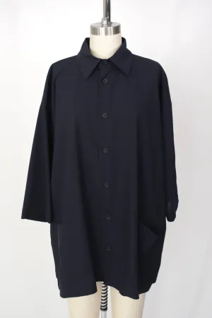 Eskandar Wool Crepe Jersey Jacket