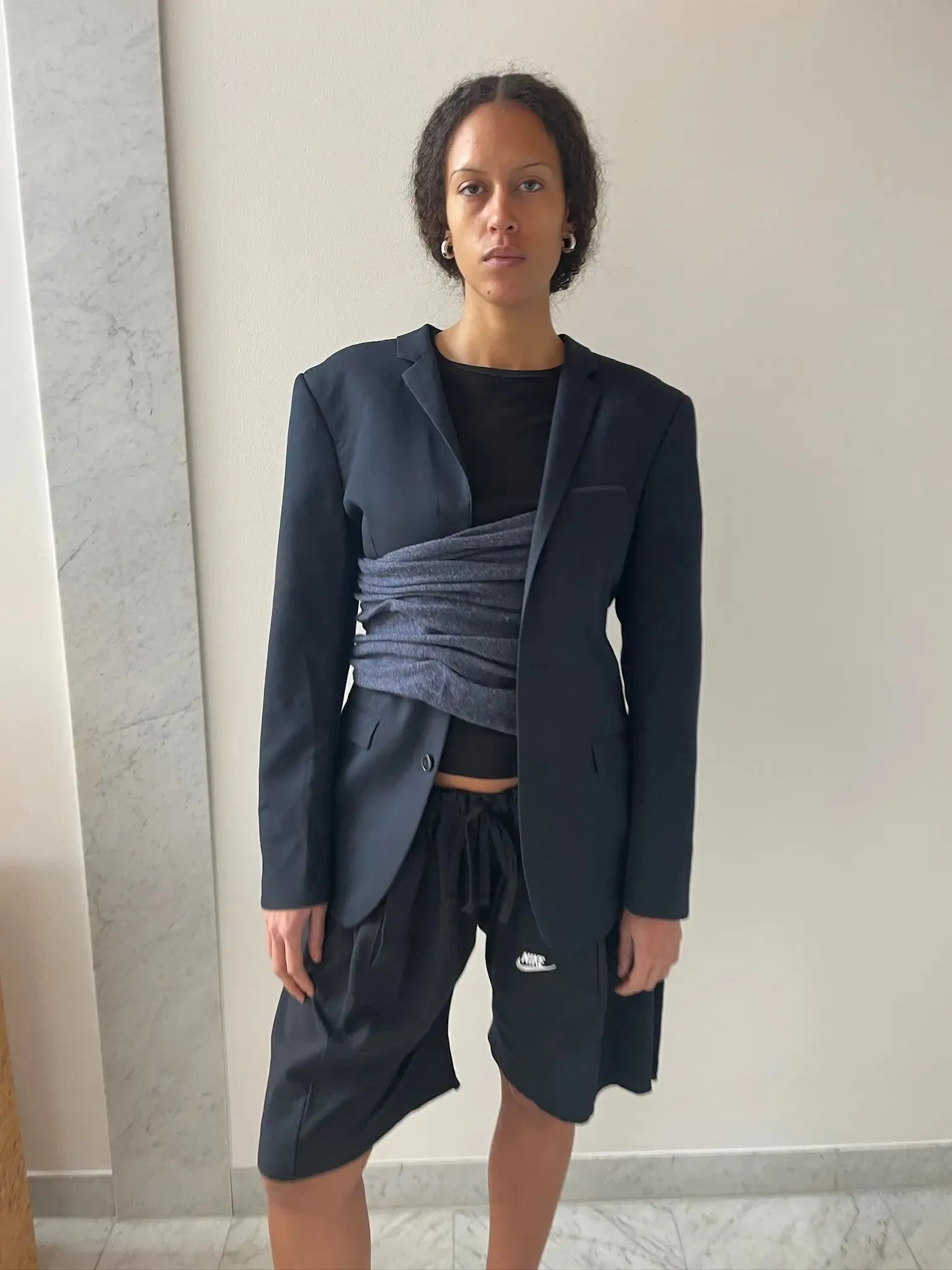 Extended Sakko Blazer, Navy
