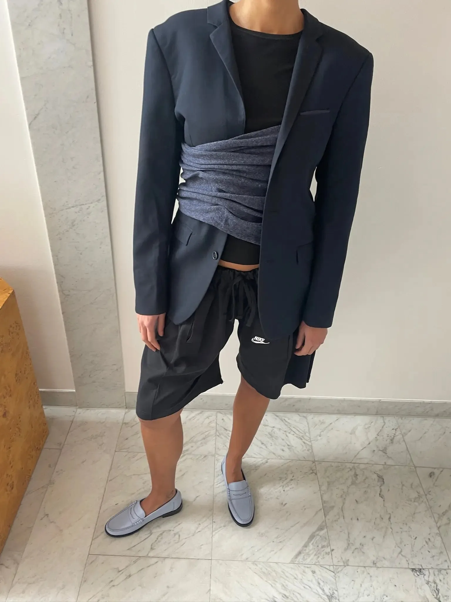 Extended Sakko Blazer, Navy