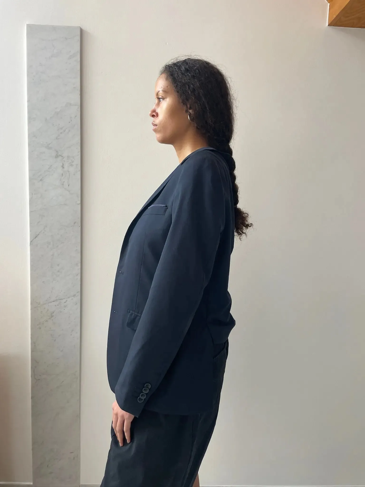 Extended Sakko Blazer, Navy