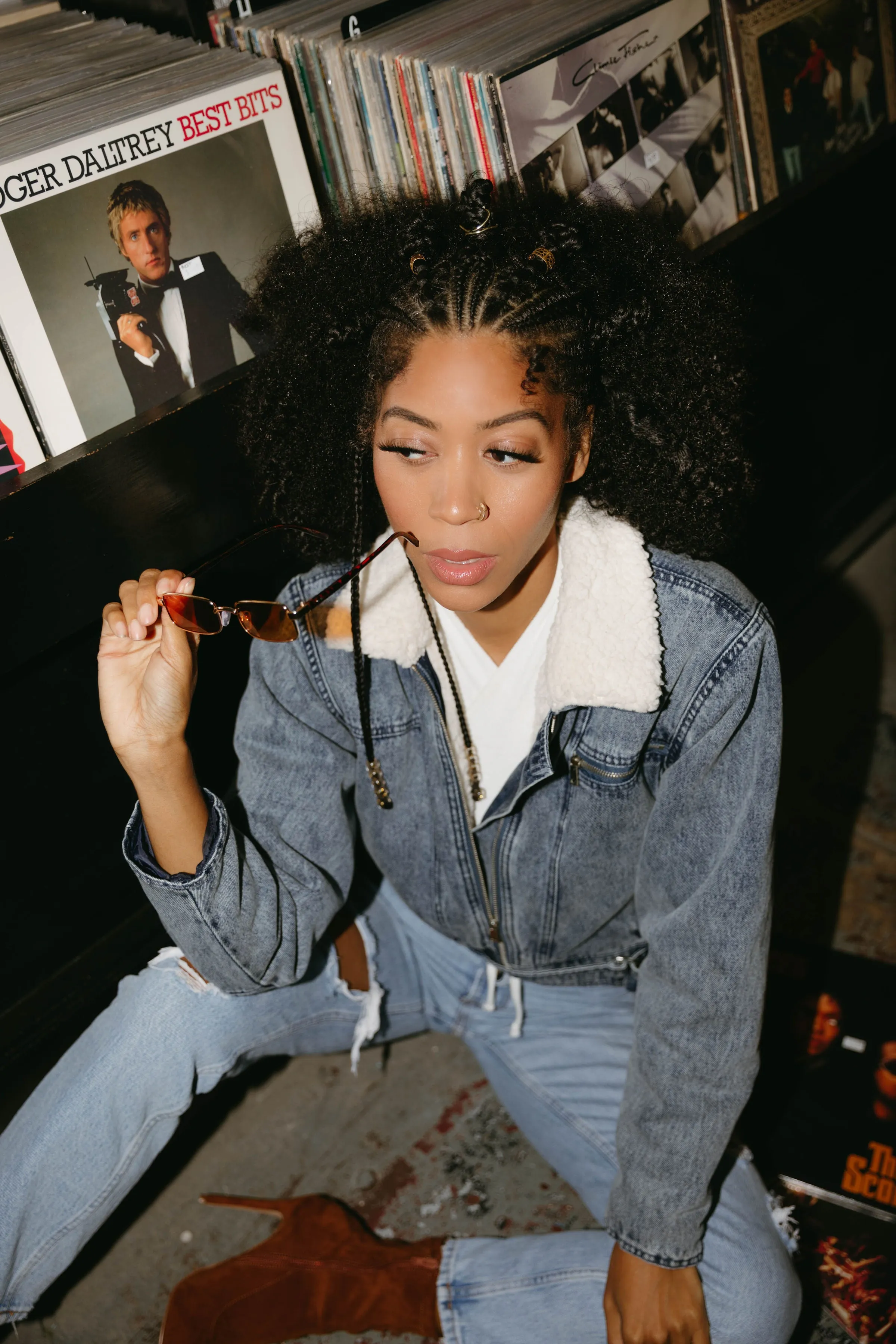Fade Away Collared Denim Jacket