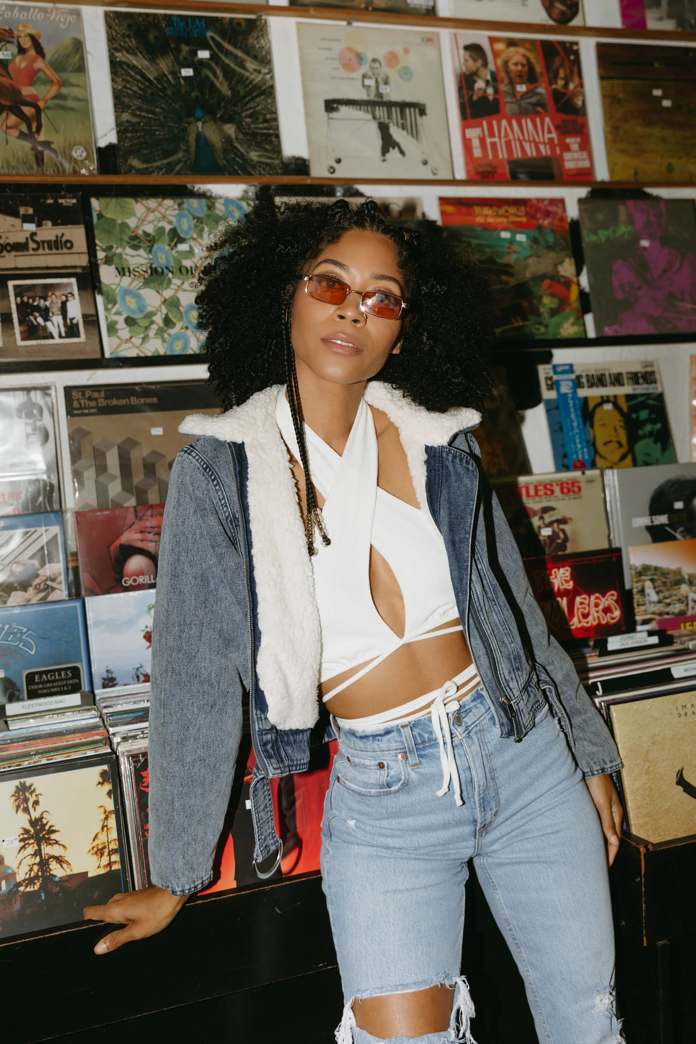 Fade Away Collared Denim Jacket