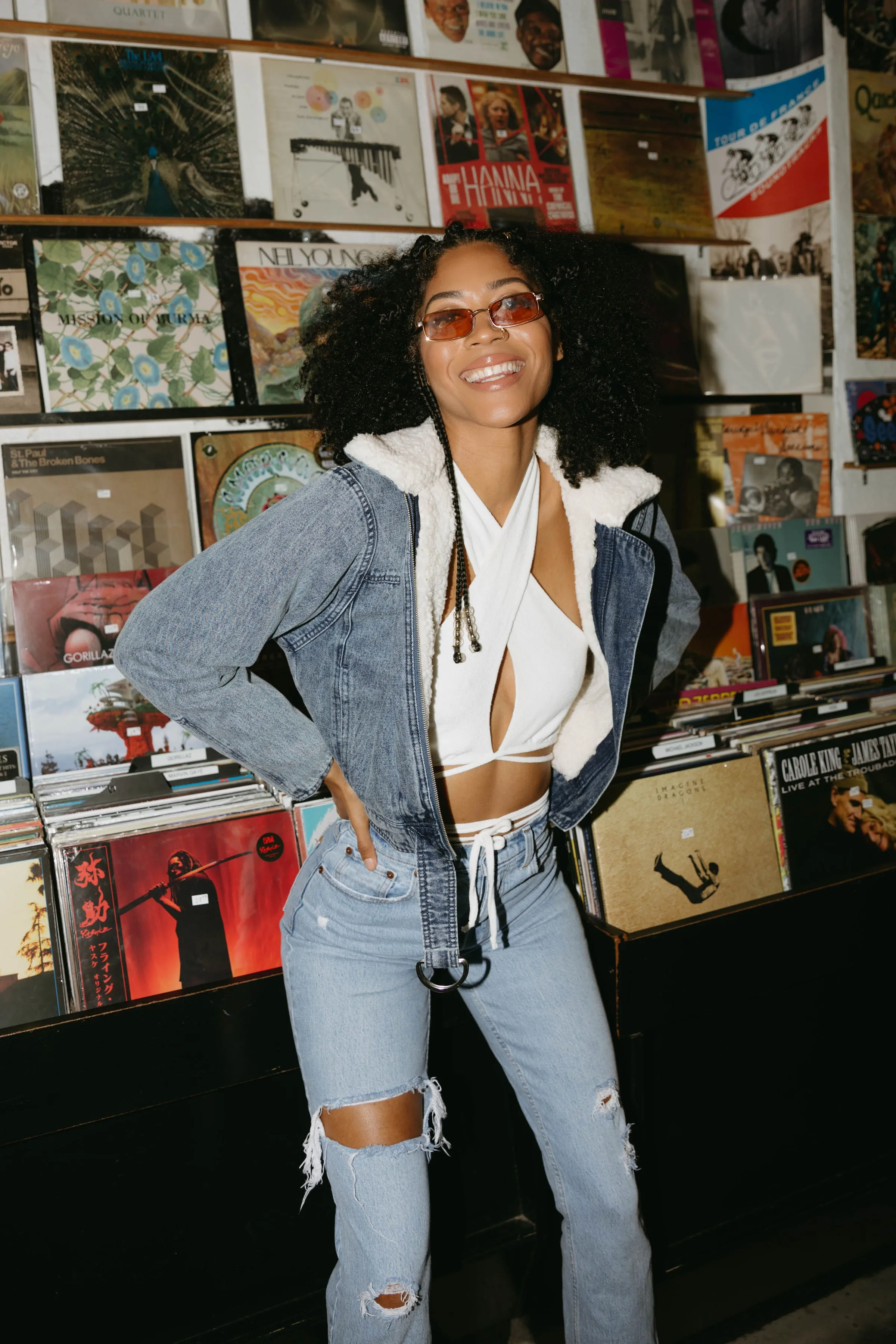 Fade Away Collared Denim Jacket