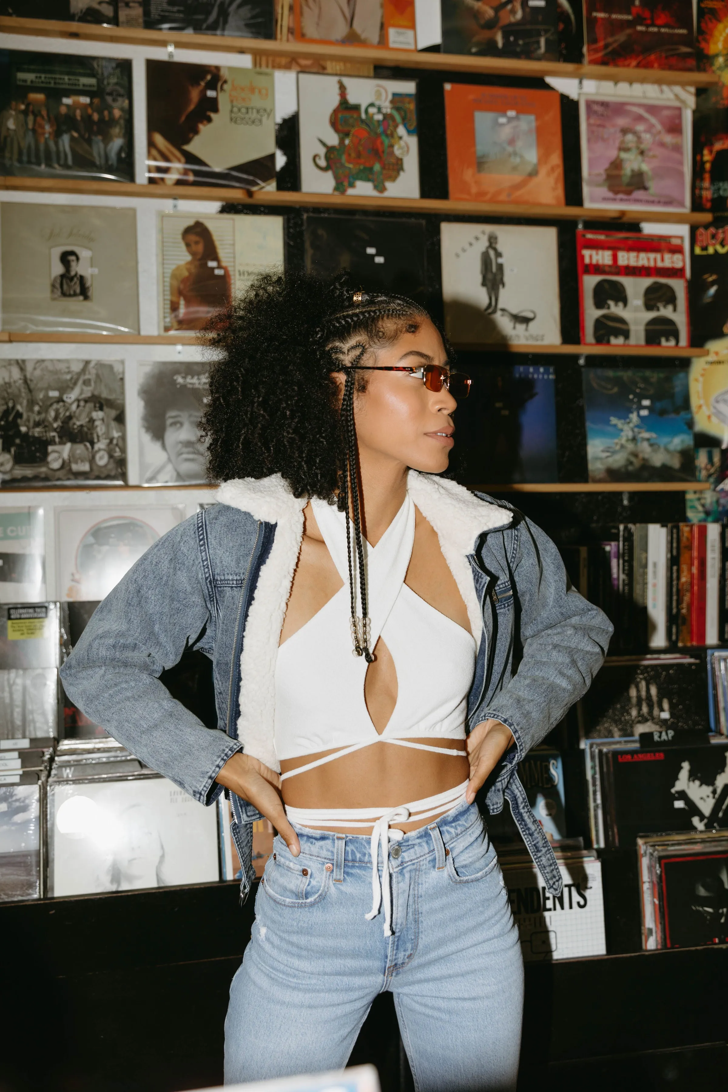 Fade Away Collared Denim Jacket