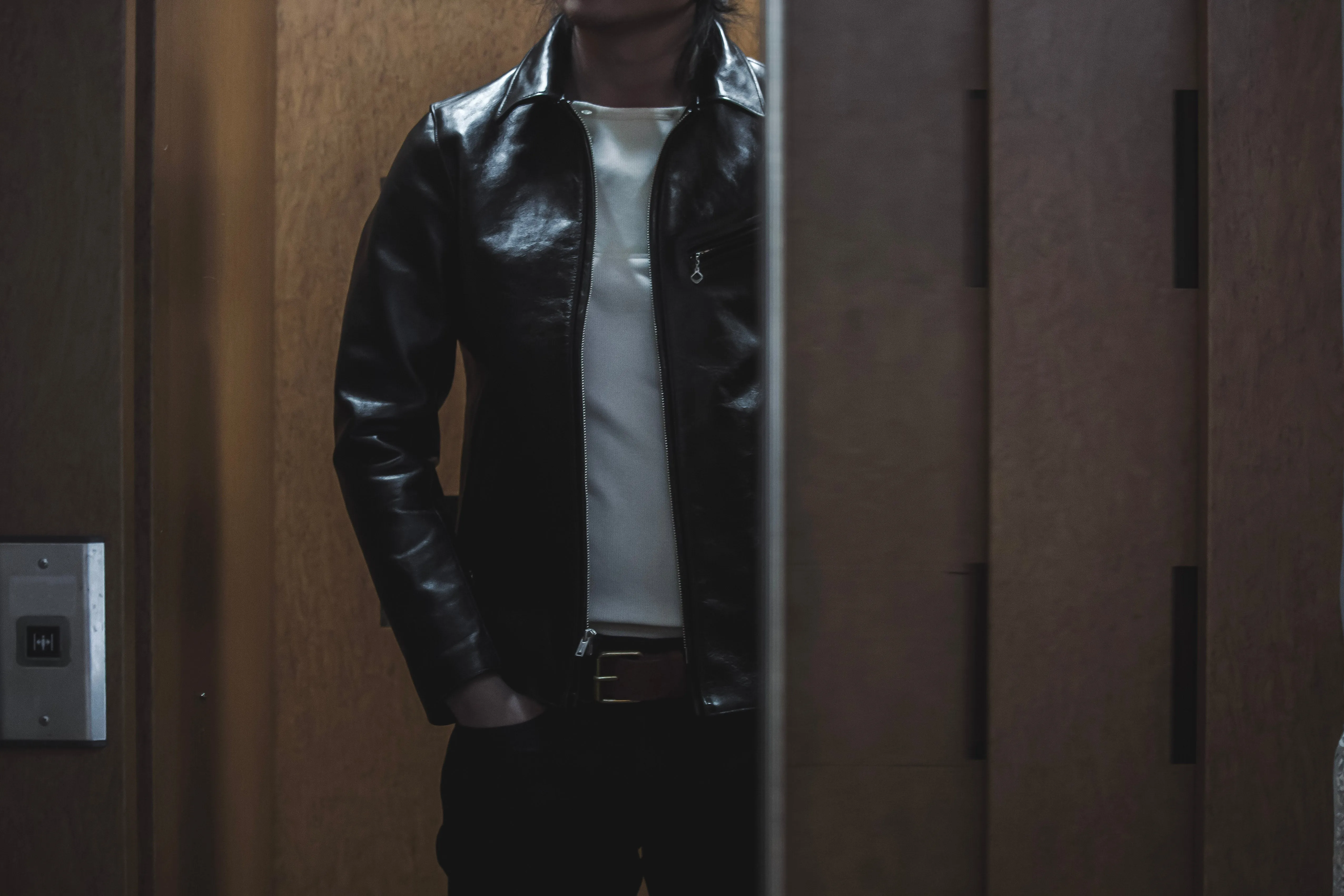 【FINE CREEK LEATHERS】Alonzo Horsehide Leather Jacket / 植鞣革馬皮拉鍊騎士外套
