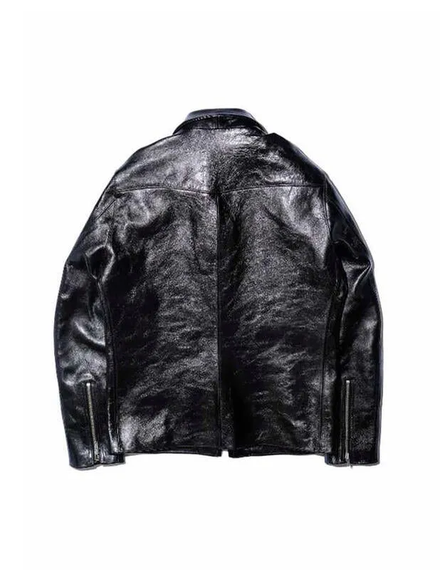 【FINE CREEK LEATHERS】Alonzo Horsehide Leather Jacket / 植鞣革馬皮拉鍊騎士外套