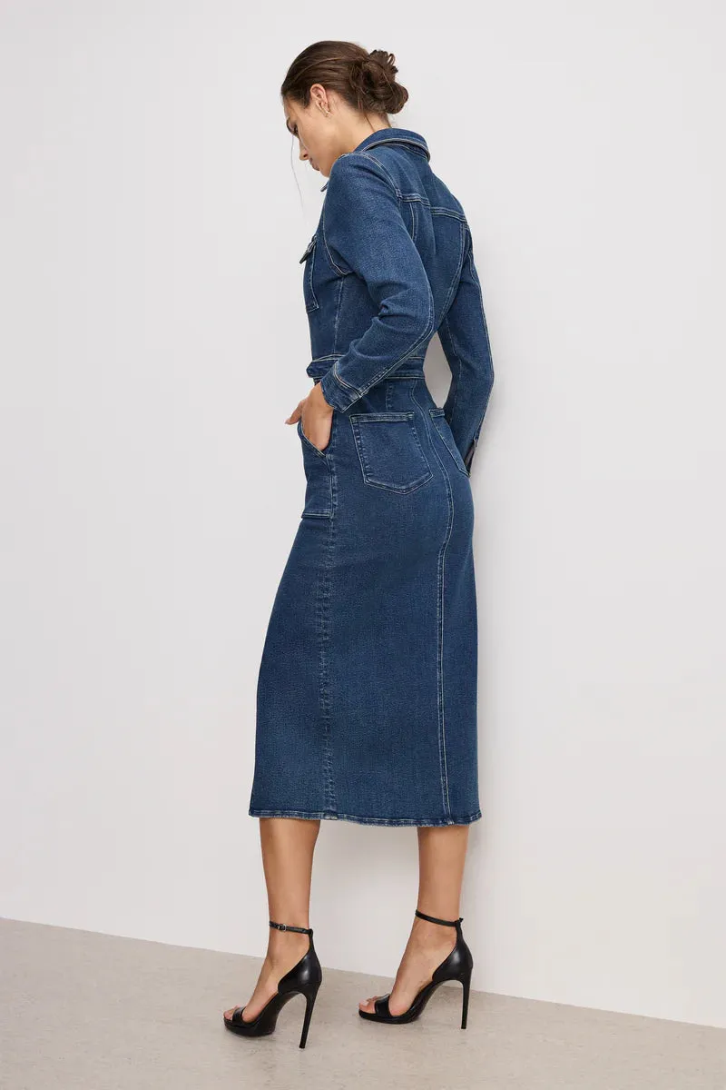Fit For Success Long Sleeve Midi Dress
