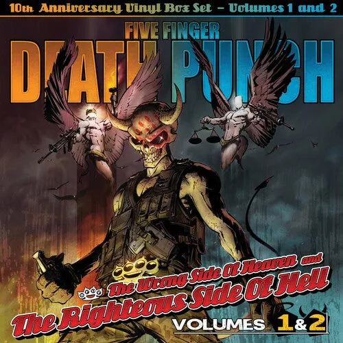 Five Finger Death Punch - The Wrong Side of Heaven (Ltd. Ed. 10th Anniversary 6xLP Silver Metallic/Gold Metallic Vinyl w/ decal sheet & bonus tracks)