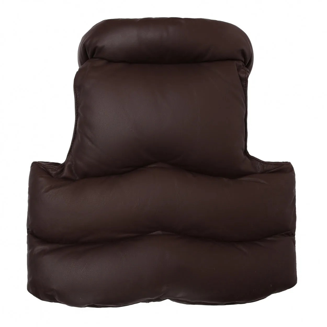 Flane Leather Bodywarmer | Chocolate Leather