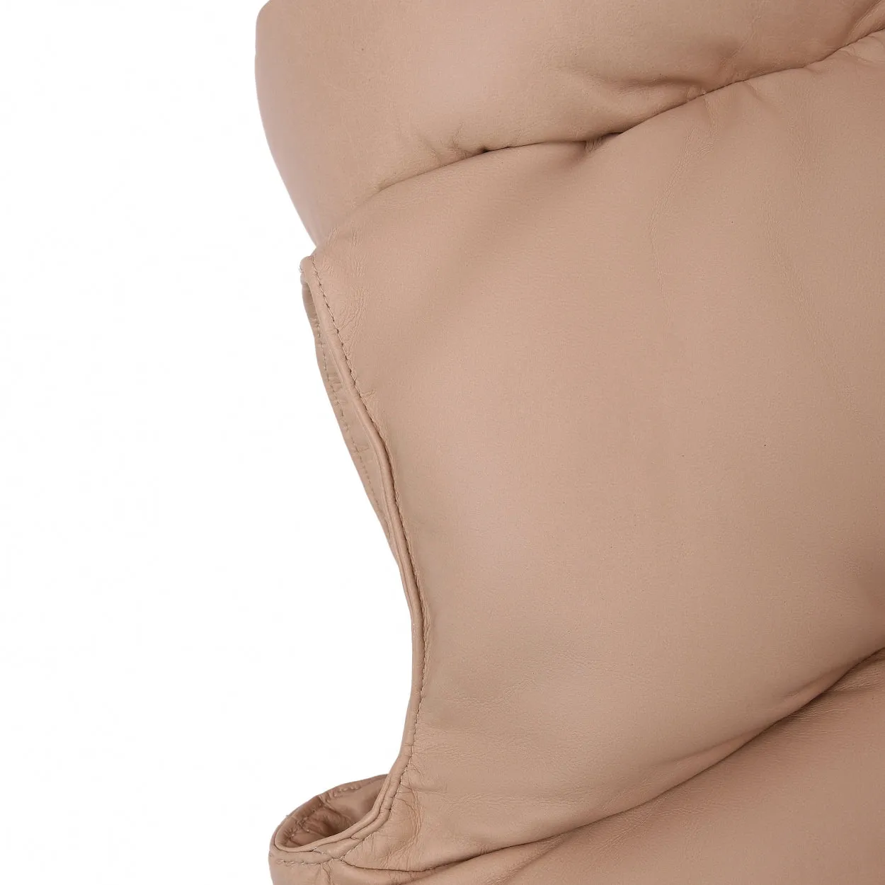 Flane Leather Bodywarmer | Powder Cream Leather