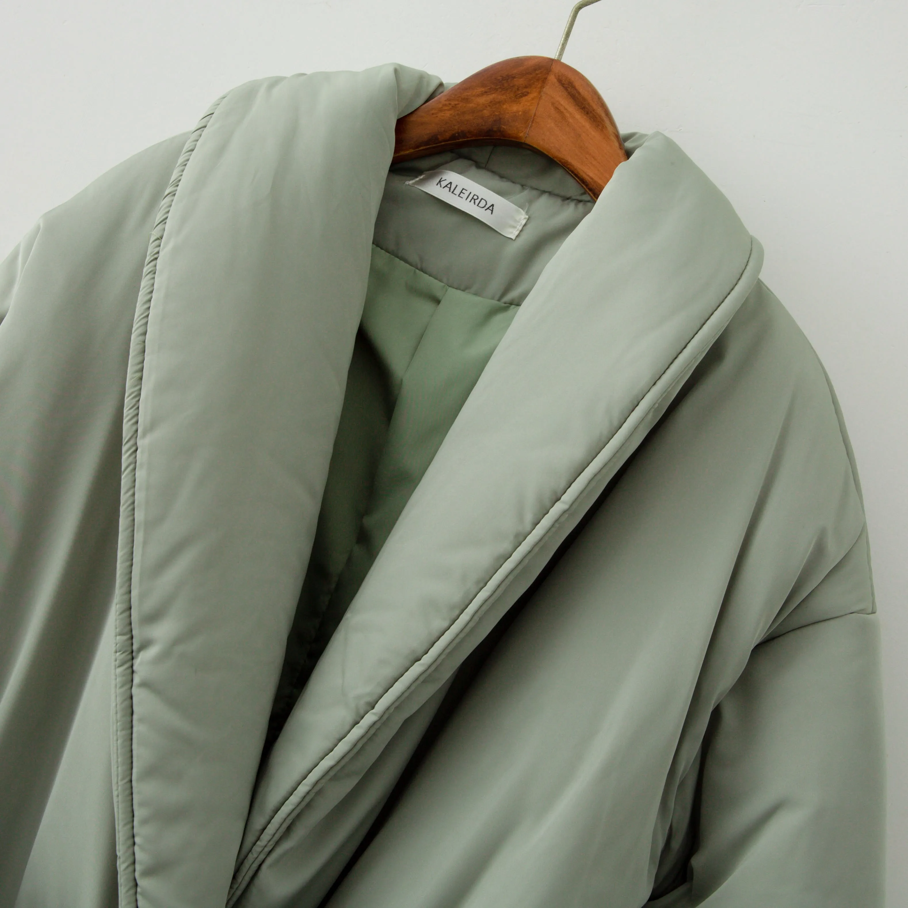 Fluffy Belted Elegant Outwear Coats