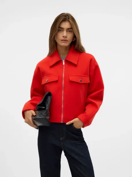 Fortunefrej Red Short Jacket