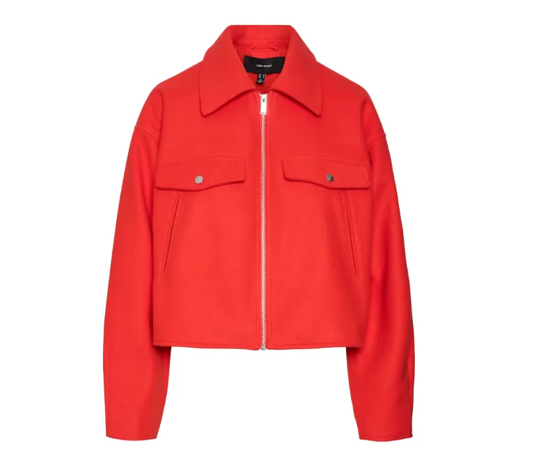 Fortunefrej Red Short Jacket