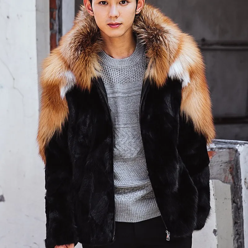 Fox & Mink Genuine Fur Coat "Signature"