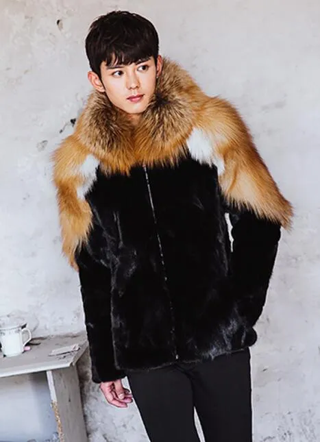 Fox & Mink Genuine Fur Coat "Signature"