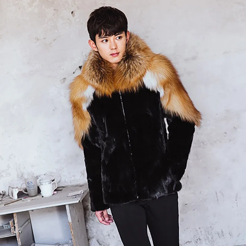 Fox & Mink Genuine Fur Coat "Signature"