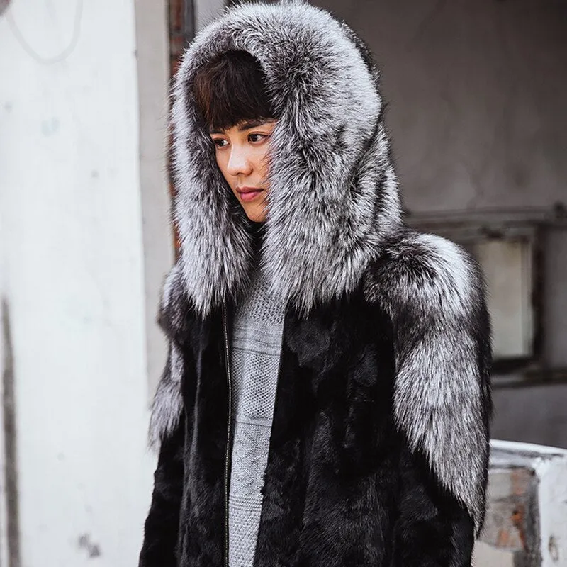 Fox & Mink Genuine Fur Coat "Signature"
