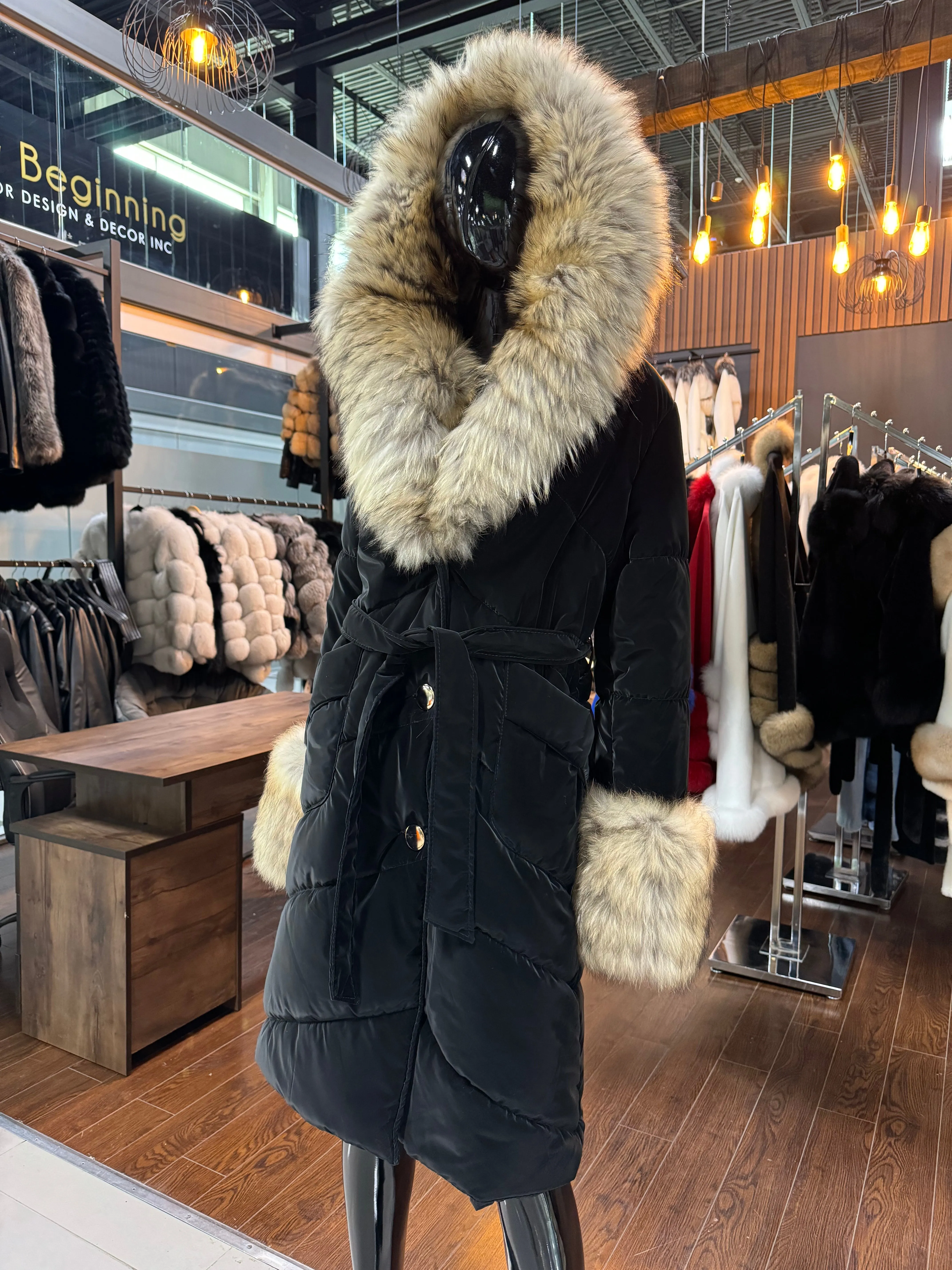 Fox Fur And Specially Insulated Coat