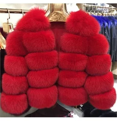 Fox Genuine Fur Coat and Hoodie "Rapper"