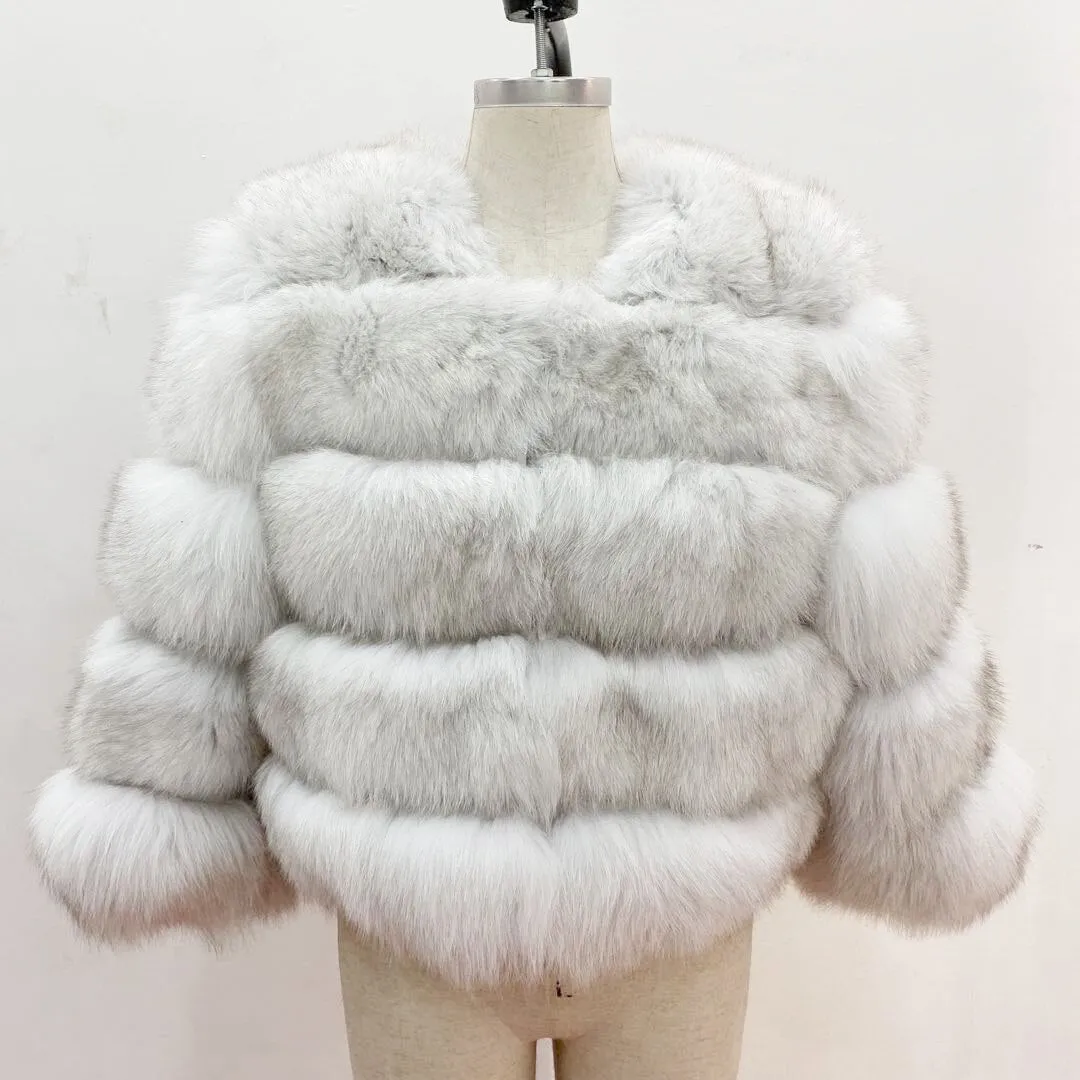 Fox Genuine Fur Coat and Hoodie "Rapper"