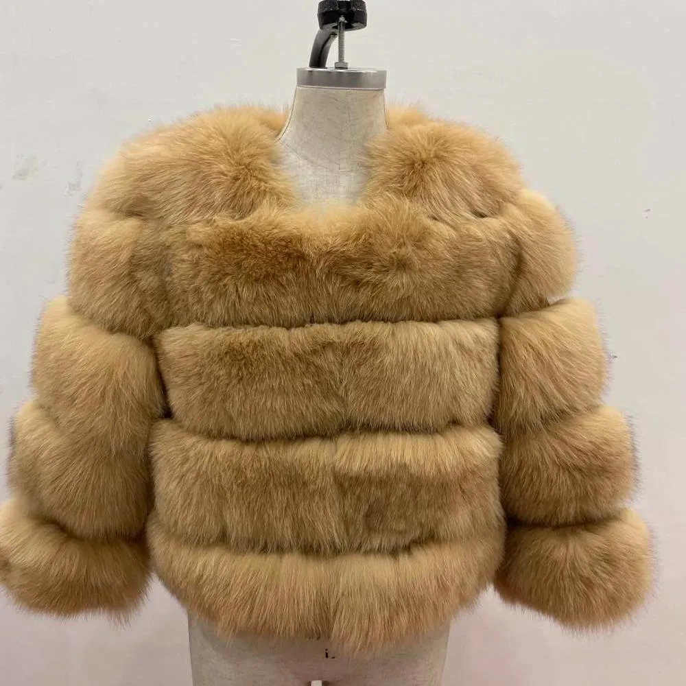 Fox Genuine Fur Coat and Hoodie "Rapper"