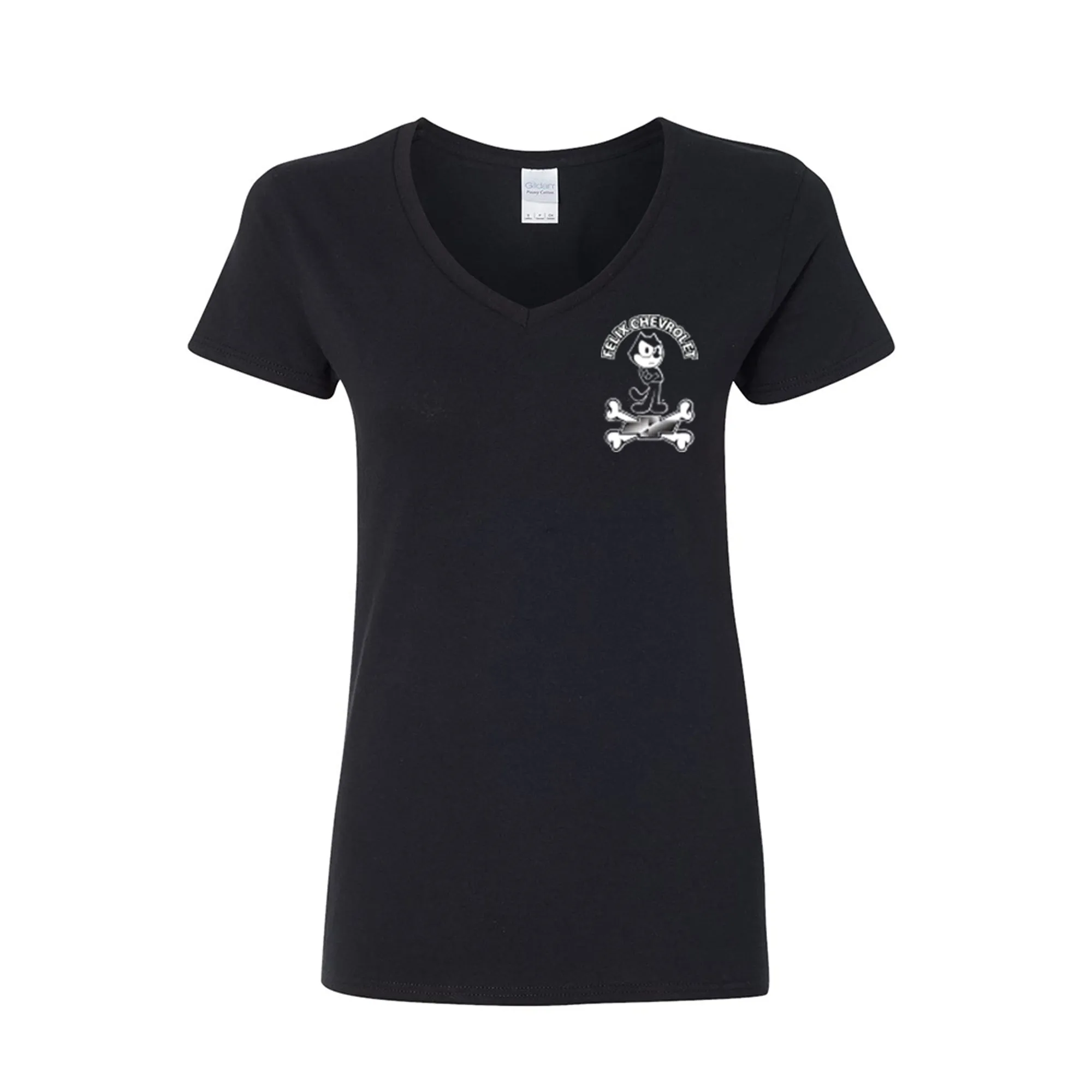 Fuming Felix Women Shirt V Neck shirt