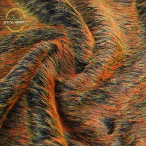 Fur Fabric Multi Rust