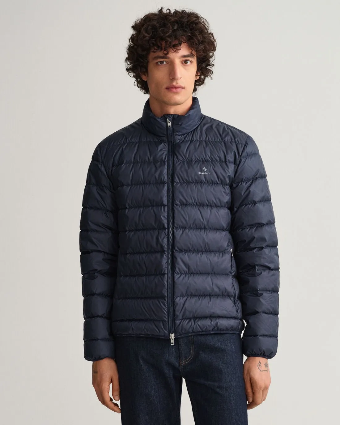 Gant Light Down Jacket Evening Blue