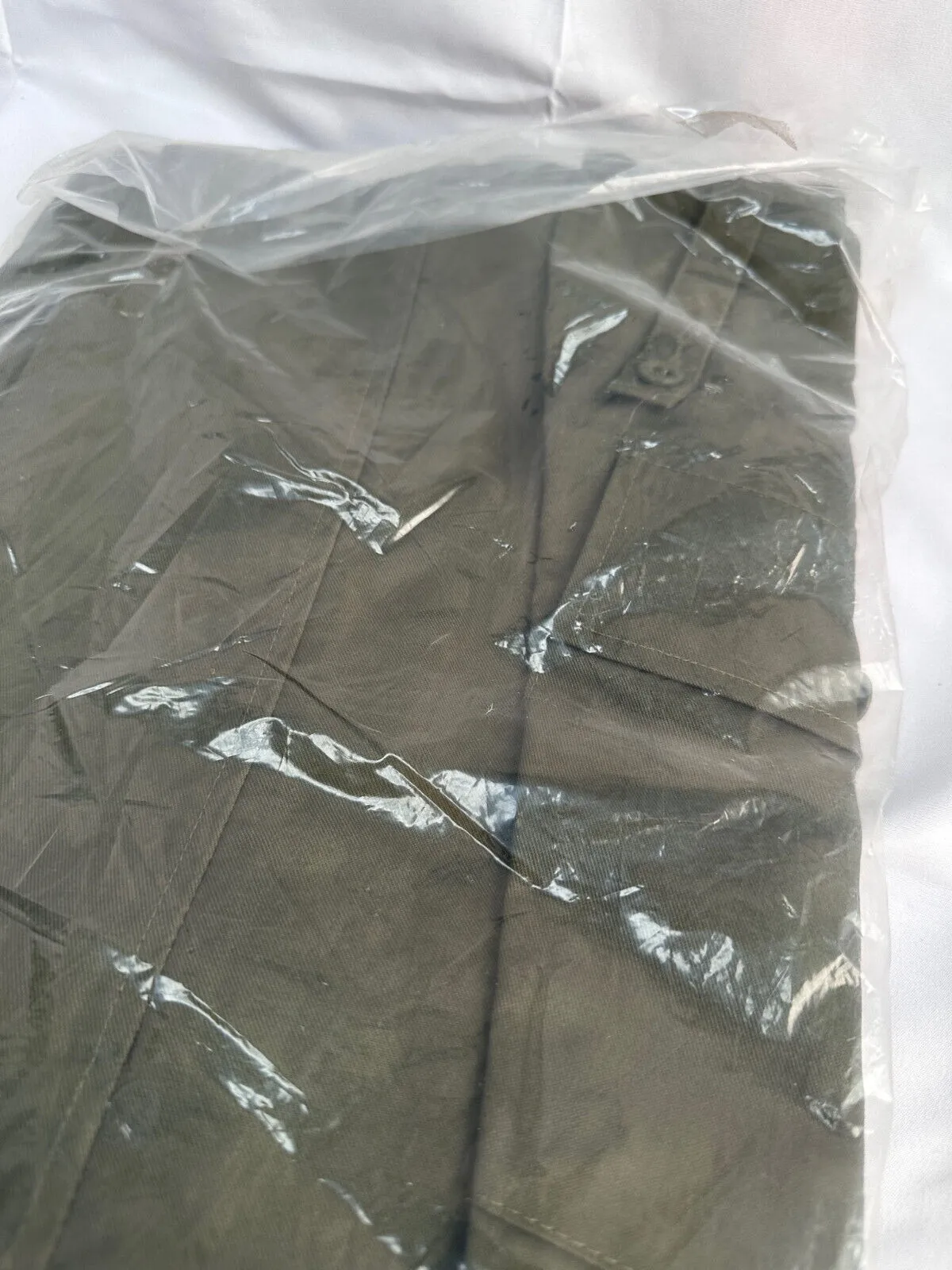 Genuine British Army Lightweight Olive Green Trousers - Size 80/96/112 - NEW