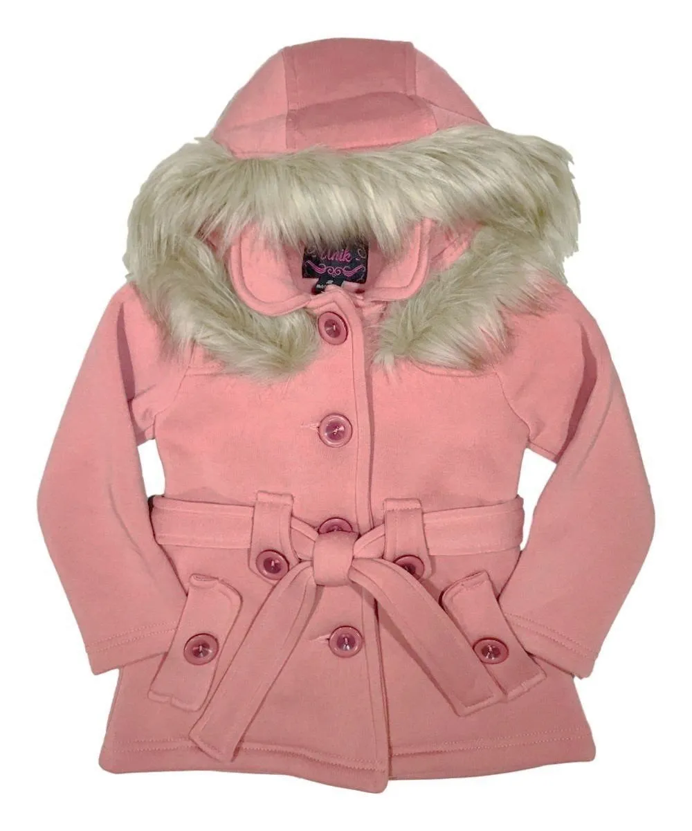 Girl Fleece Coat With Hood