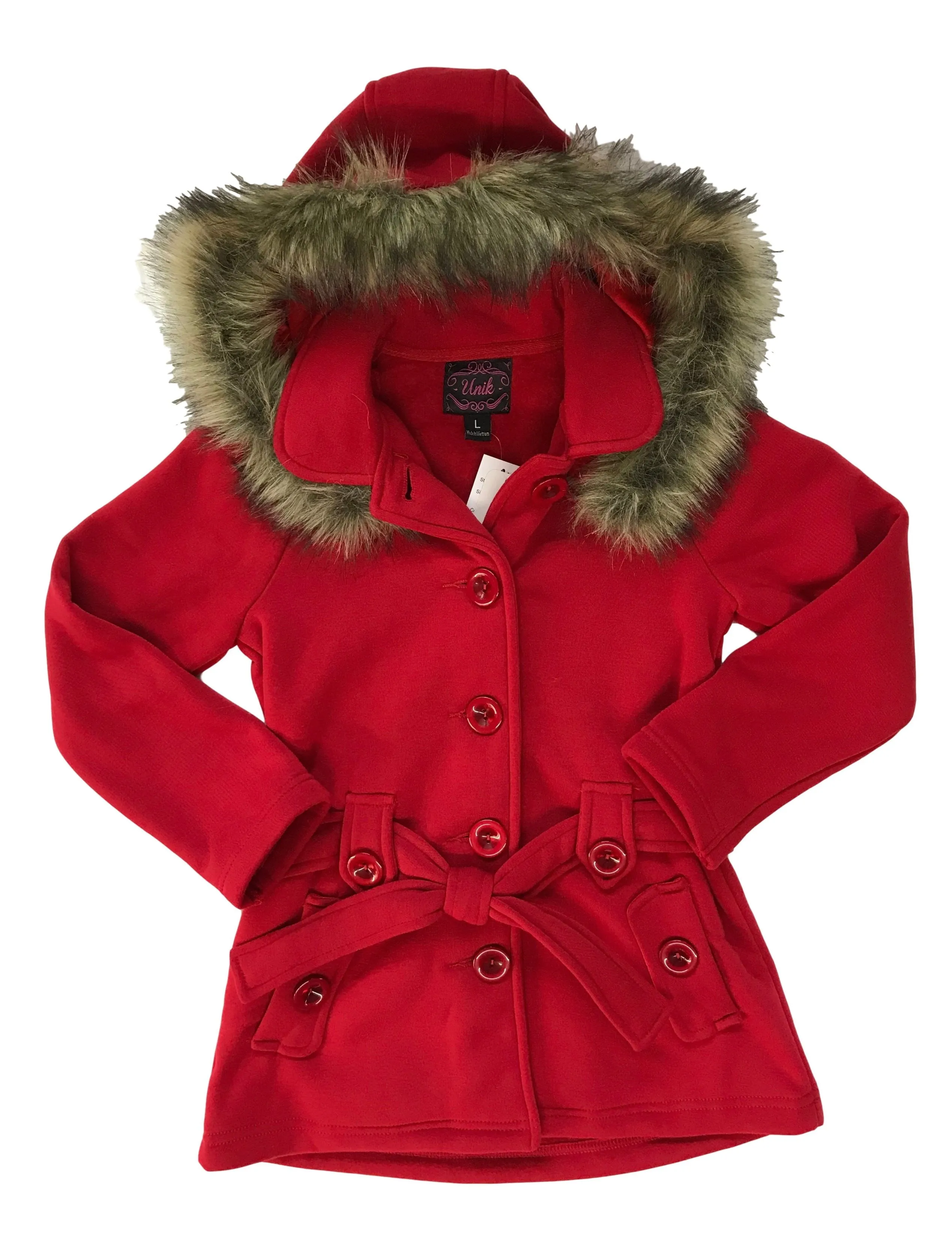 Girl Fleece Coat With Hood