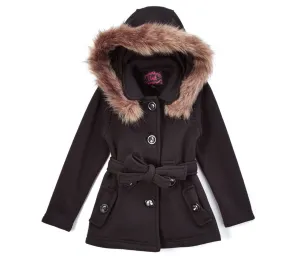 Girl Fleece Coat With Hood