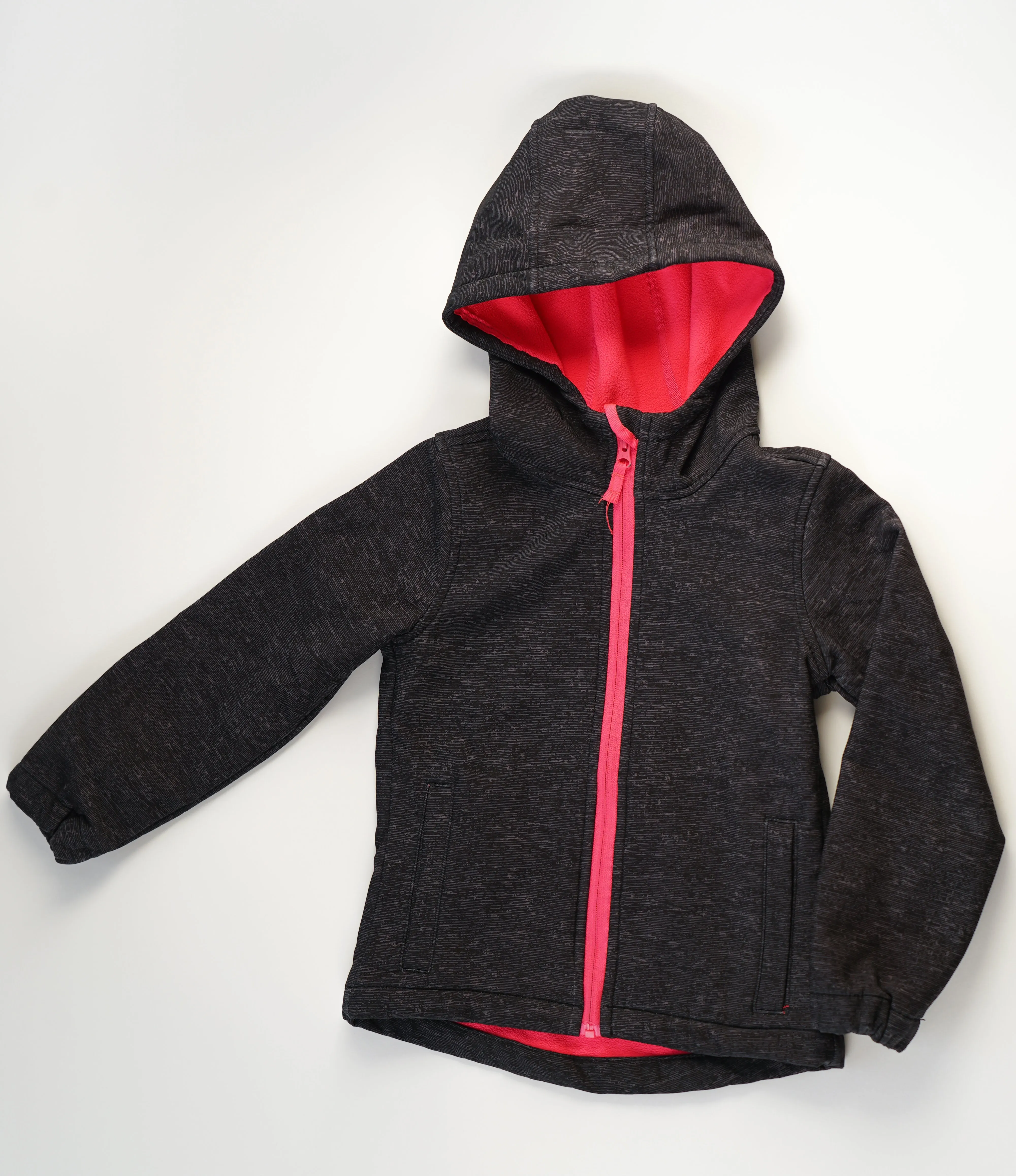 GIRL SIZE SMALL (6 YEARS) ATHLETIC WORKS Soft Shell, Fleece Lined Jacket EUC B41