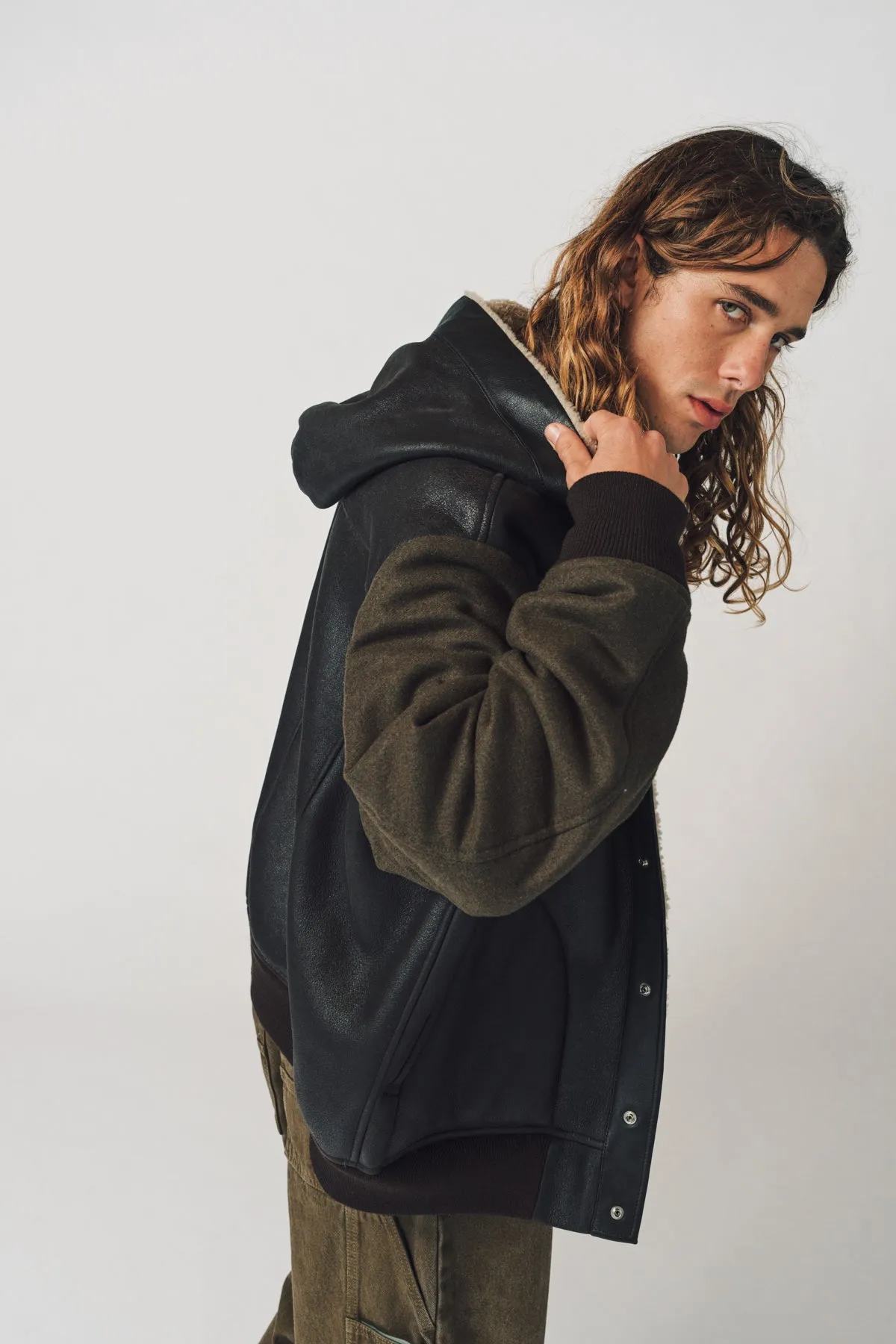 GIVENCHY | REVERSIBLE SHEARLING VARSITY JACKET
