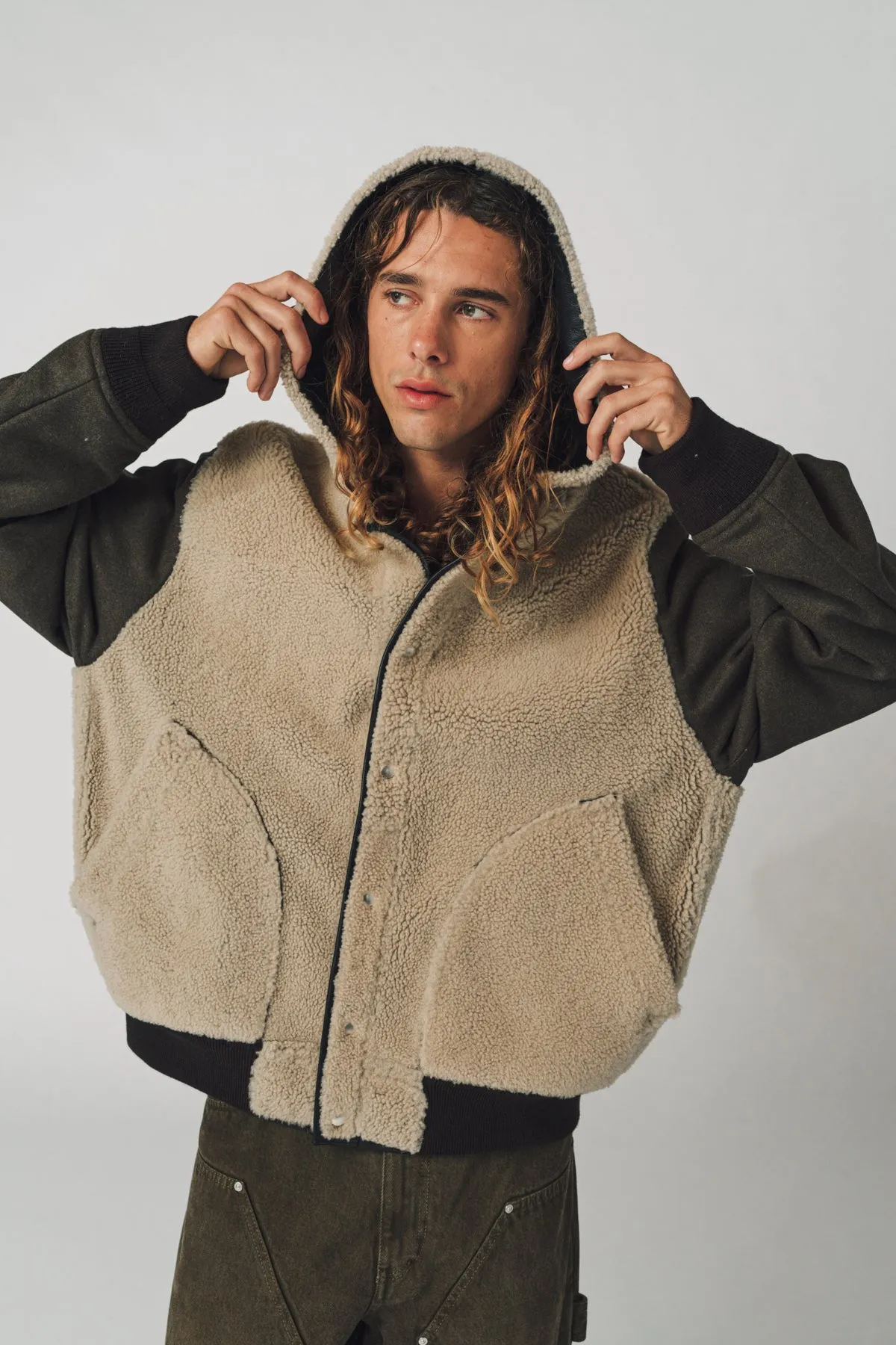 GIVENCHY | REVERSIBLE SHEARLING VARSITY JACKET