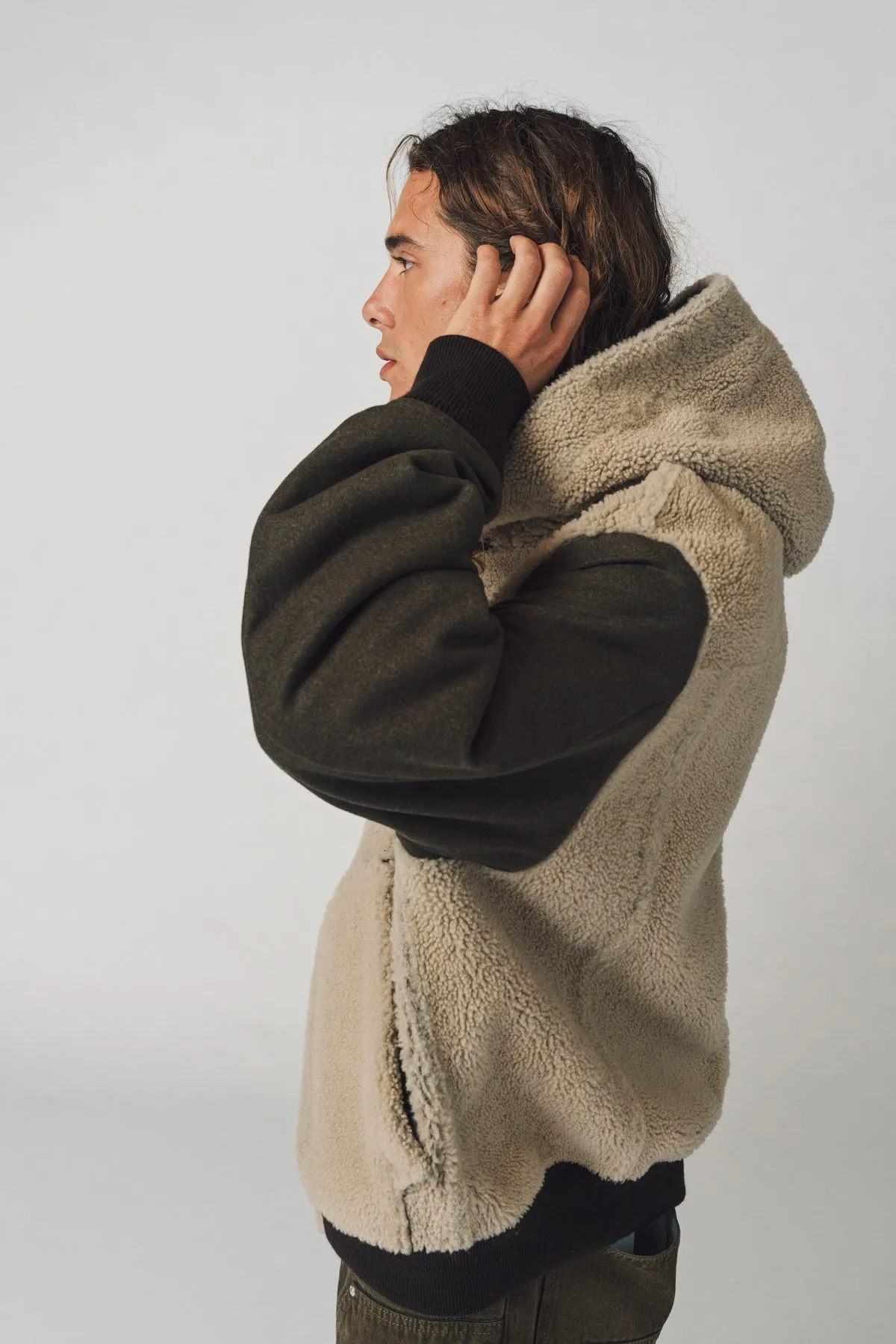 GIVENCHY | REVERSIBLE SHEARLING VARSITY JACKET