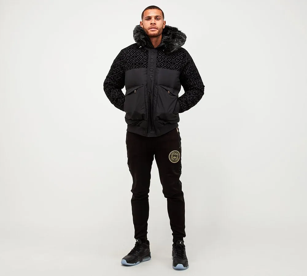 Glorious Gangsta Larano Short Puffer Jacket Black