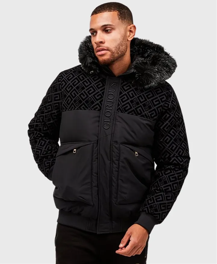 Glorious Gangsta Larano Short Puffer Jacket Black