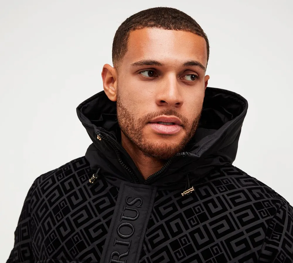 Glorious Gangsta Larano Short Puffer Jacket Black