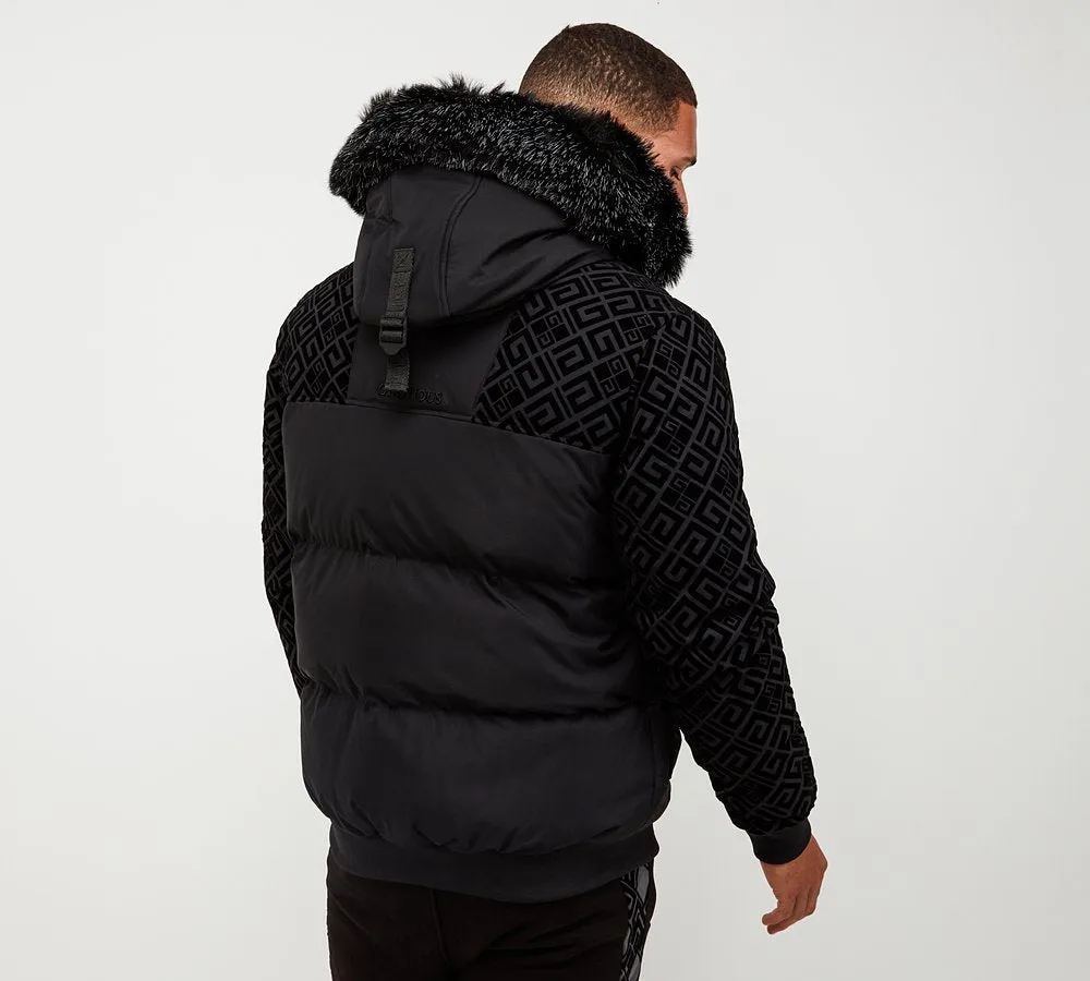 Glorious Gangsta Larano Short Puffer Jacket Black