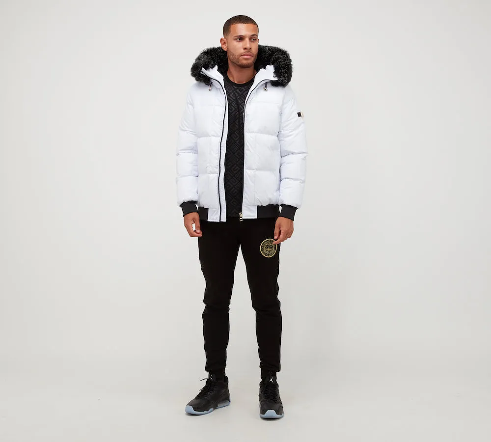 Glorious Gangsta Natori Short Puffer Jacket White