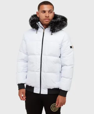 Glorious Gangsta Natori Short Puffer Jacket White