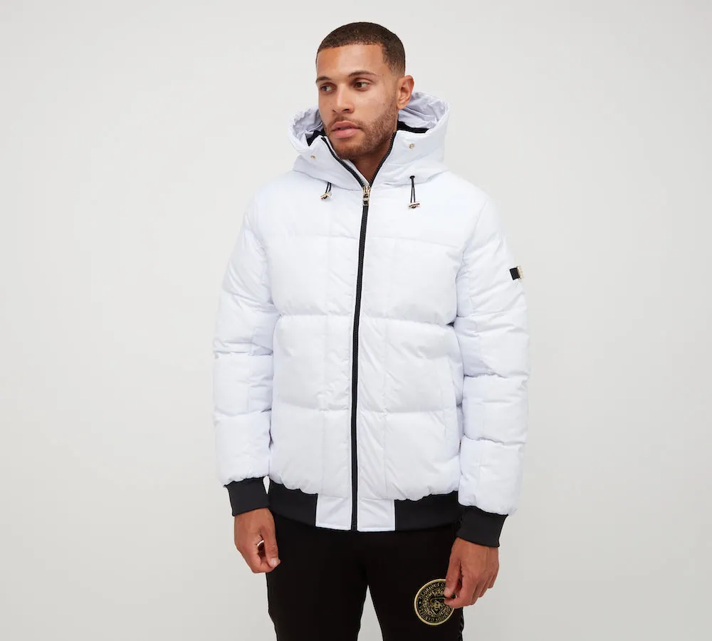 Glorious Gangsta Natori Short Puffer Jacket White